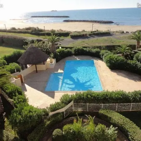 아파트 Le Cap D'agde Savannah 1,rez De Jardin, Acces Piscine Et Plage. 4 Personnes 아그